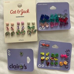 Cat & Jack Kids' Colorful Earring Set